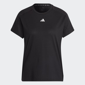 아디다스 ADIDAS 여성 런닝 반팔 티셔츠 기능성 반팔티 가벼운 트레이닝 티셔츠 에어로레디 트레인 에센셜 미니멀 브랜딩 크루넥 티 HR7795