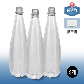 M-PET! 생수병 효소탄용기 750ml(3개)_화이트캡, 3개