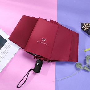 무식이네 99.9% UV 자외선차단 원터치 자동 3단우양산