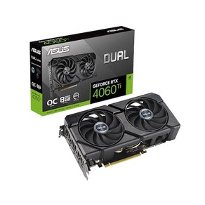 ASUS DUAL 지포스 RTX 4060 Ti O8G EVO OC D6 8GB, DUAL-RTX4060TI-O8G-EVO