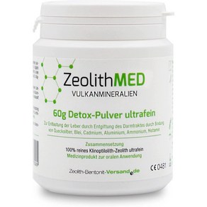 ZeoliteMed 제올라이트 울트라 파인 파우더 분말 60g, 1개