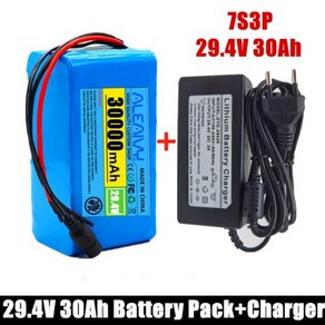 전기 자전거 배터리 모페드 리튬 이온 팩 및 2A 24V 7s3p 18650 30000mAh