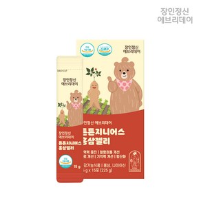 장인정신에브리데이 튼튼지니어스 홍삼 젤리 15p, 225g, 1개