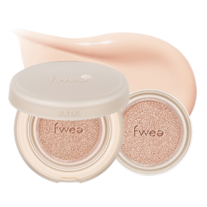 [본사:정품]FWEE 퓌쿠션 스웨이드 BEST컬러 퓌 쿠션 SPF 50+ PA+++ #단숨커버 #겉보속촉 #편한매트, 01 페어스웨이드 본품+리필, 2개