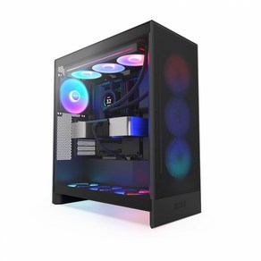 NZXT H7 Flow RGB V2 매트 블랙 (미들타워), 1개, 선택하세요