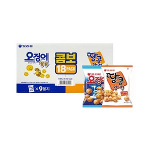 오리온 오징어땅콩 땅콩강정 콤보팩 총 1 485g_18팩, 없음, 1개