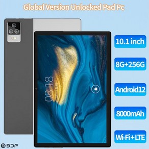 2024 안드로이드 12 태블릿 전화 통화 듀얼 GPS 블루투스 와이파이 구글 태블릿 PC 10.1 인치 4G LTE 8GB RAM 256GB ROM 신제품, 없음, 3) Standad Tab - 금, 없음