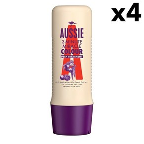 Aussie 3 Minute Miacle Colou 오지 3분 미라클 칼라 딥 트리트먼트 250ml 4팩, 1개