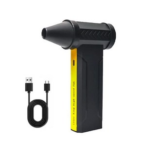 USB 충전식 전기 송풍기 터보 제트 브러시리스 모터 고속 폭력 강력한 먼지 160000 RPM, 1개