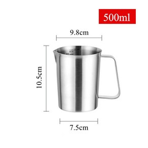 조리일기 스텐 계량컵 500ml 700ml 1000ml 1P 500ml 1P, 1개