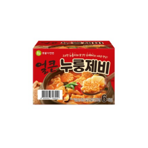 이가자연면 얼큰 누룽제비 수제비, 133.5g, 6개