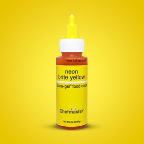 셰프마스터 리쿠아젤 식용색소 네온 브라이트 옐로우, 65g, 1개