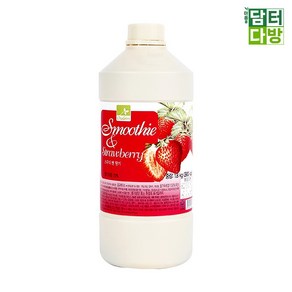 차그림 스무디 앤 딸기 1.8kg 과일 원액 주스, 1개, 1.5L