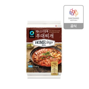 [청정원] 호밍스 밀키트 햄&고기 듬뿍 부대찌개 600g, 1개