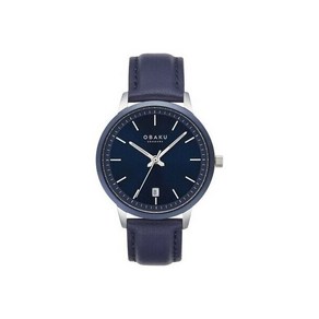 Obaku 남성 Salvie 블루 다이얼 시계 [세금포함] [정품] V270GDHLRL 스테인레스 스틸 가죽 스트랩 패션시계 손목시계 명품시계 889034808079 2324777