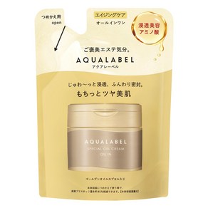 AQUALABEL 아쿠아라벨 스페셜 젤 크림 오일 인 올인원 리필용 81g, 1개