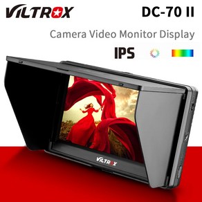 Viltox DC-70 II 7 DSLR 카메라 필드 모니터 4K AV 입력 IPS HD 1024x600 LCD 디스플레이 Sony Nikon Canon 용 비디오 지원