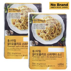 노브랜드 알리오올리오 스파게티소스, 250g, 2개