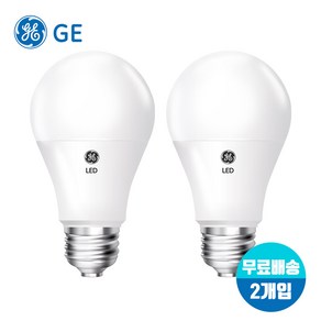 [무료배송]GE 삼파장 LED전구 백열등 4.5W x 2개입(에너지효율 1등급 ), 전구색, 2개