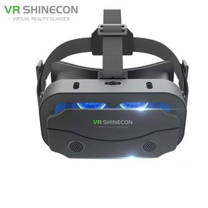 3D 스마트폰 VR 가상현실 체험 영상 게임 안경 리모컨포함 헤어밴드형, VR 전용, 1개