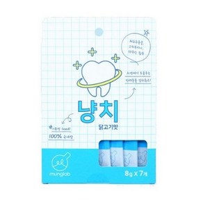 고양이 치석제거간식 멍랩 냥치 7P 고양이칫솔 츄잉브러쉬 츄르 + 사은품 천연 닭가슴살 미니 40g, 1개