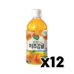 자연은싱그런 감귤주스 패트 340ml x 12개