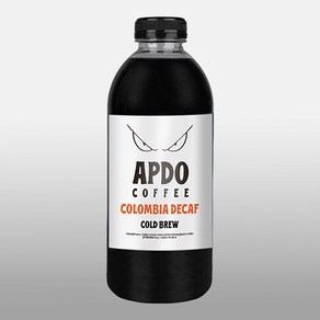 [Apdo.] 압도적인 더치커피 1L 콜롬비아디카페인 콜드브루 원액 고소하고 깔끔함, 1개, 1000ml, 1개입