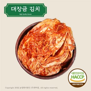 대장금 김치 10kg (생김치/ 국내산 배추로 만든 신선한 김치)