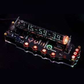 TPHRAVAL Nixie Tube Clock IV18 Fluoescent Clock Cybepunk Desktop Decoation Suppot time/Date/Te