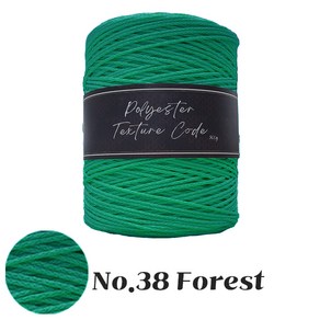 3.0mm 500g 소프트 폴리에스터 뜨개실 코바늘실 대용량, No.38, 1개