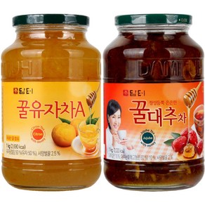 담터 꿀유자차A 1kg + 꿀대추차 1kg