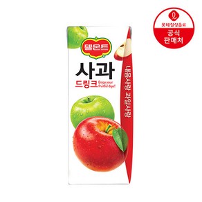 [본사직영] 롯데 델몬트 사과드링크190ml x 48팩, 190ml