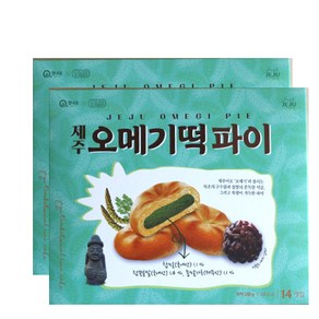 오리지널 제주 오메기떡 파이 2박스 28개입, 280g, 2개