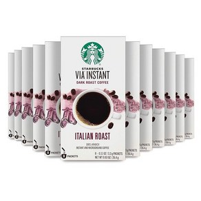 Stabucks 스타벅스 비아 인스턴트 이탈리안 로스트 다크 3.3g x 96팩 Italian Roast, 1개, 96개입