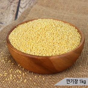 건강알곡 깐기장 1kg 앵무새 햄스터 모이 간식 사료, 1개