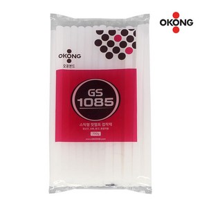 오공 핫멜트 글루건심 GS1085 글루스틱 대 투명 11mm 700g, 28개