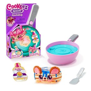 Cookeez Makey Pancake Teatz. 믹스 앤 플립 플러시 베스트 프렌드! 팬케이크 믹스를 팬에 올려 놓고 향이 나는 인터랙티브 플러시 친구가 뒤집힐 때 놀라