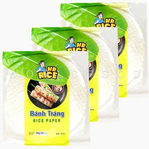 미스터라이스 월남쌈 라이스페이퍼 22cm 300g 3개입 banh tang ice pape, 3개