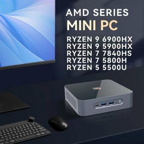 미니PC 라이젠 미니 PC AMD Ryzen 7 7735HS 7840HS 16GB LPDDR5 M.2 NVME SSD PICE4.0 WiFi6 BT5.0 C타입 USB4 4 4K, 없음, 11) RYZEN3 5300U DDR4 - No RAM