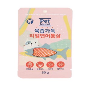 펫파운드 강아지 고양이 육즙가득 리얼연어통살 30g x 12p