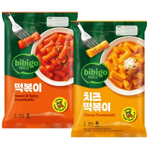 (실온보관) 비비고 떡볶이 360g 2종 (떡볶이 치즈떡볶이), 1세트, 720g