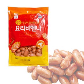 사조 오양 칼집 비엔나 1kg (15개마다 택배비 부과) 소세지 소시지 반찬 달디단마켓, 1개