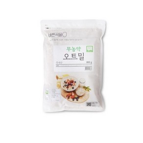 바른곡물 국내산 무농약 오트밀, 800g, 1개