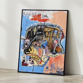 장미쉘 바스키아 그림 포스터 거실그림액자 명화그림 액자 작품 인테리어 JEAN MICHEL BASQUIAT 12, A4 사이즈(210x297mm), A4포스터만 구매