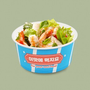 조은팩 일회용 종이용기 520ml 이맛에먹지요, 1개, 100개입