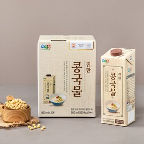 정식품 진한 콩국물 950ml X 4입 1개, 4개