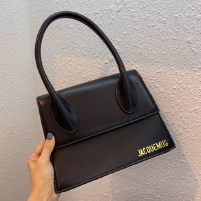 Jacquemus 저지 플랩 힙색 한식 여 심플 숄더백 라지