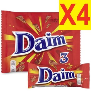 3개입 4개 총 12개입 이케아 다임 초코바 Daim Ba 3 Pack, 12개