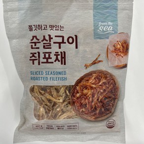 프롬더씨 쫄깃하고 맛있는 순살구이 쥐포채 건어물 맥주안주 400g, 1개