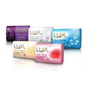 말레이시아 럭스 향 비누 클렌징 민감성 Lux Fagance Ba Soap, Velvet, 5개, 80g